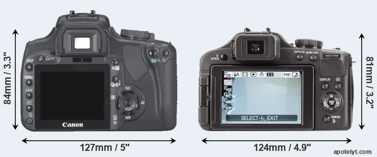 Comparison XTi or V-LUX 3 rear