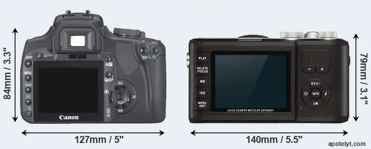 Comparison XTi or X-U Typ 113 rear