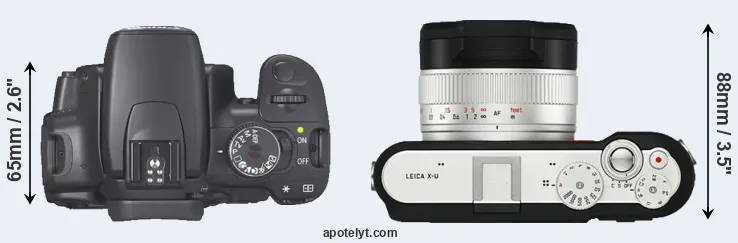 Compare XTi versus X-U Typ 113 top