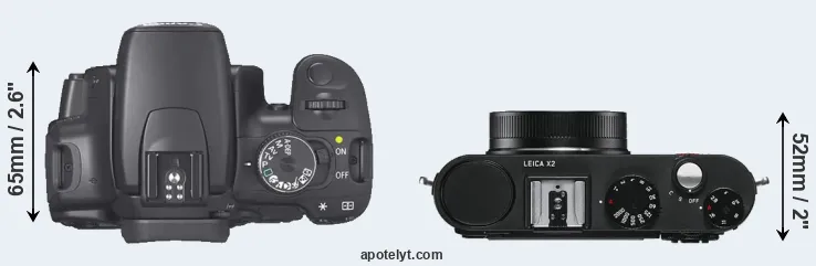 Compare XTi versus X2 top