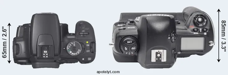 Compare XTi versus D1X top