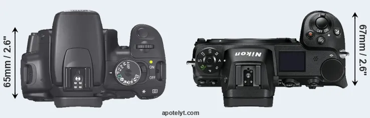 Compare XTi versus Z7 top