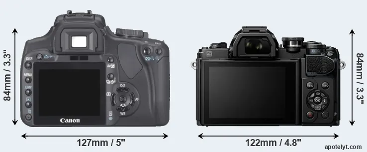 Comparison XTi or E-M10 III rear