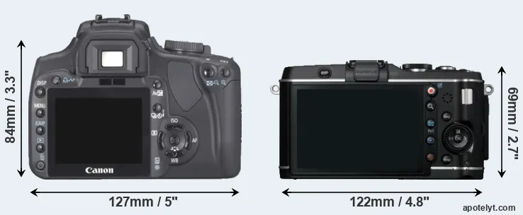 Comparison XTi or E-P3 rear
