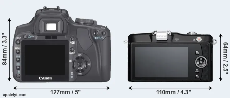 Comparison XTi or E-PM1 rear