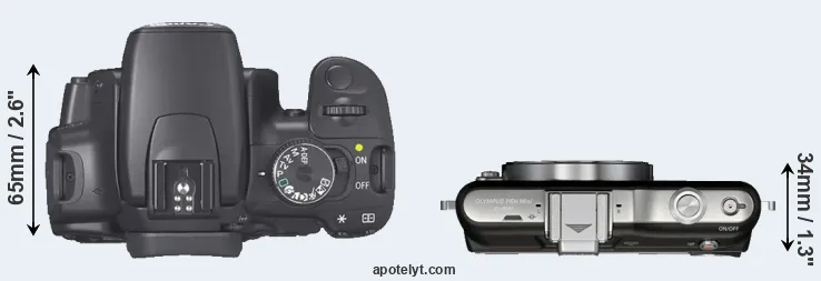 Compare XTi versus E-PM1 top