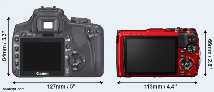 Comparison XTi or TG-6 rear