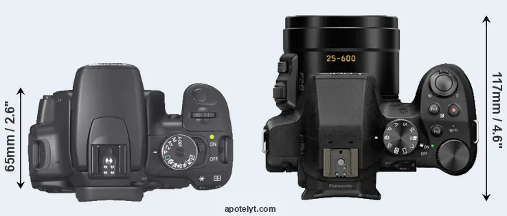 Compare XTi versus FZ300 top