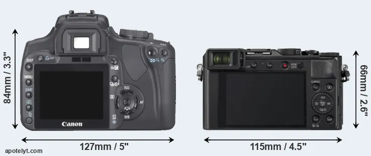 Comparison XTi or LX100 II rear