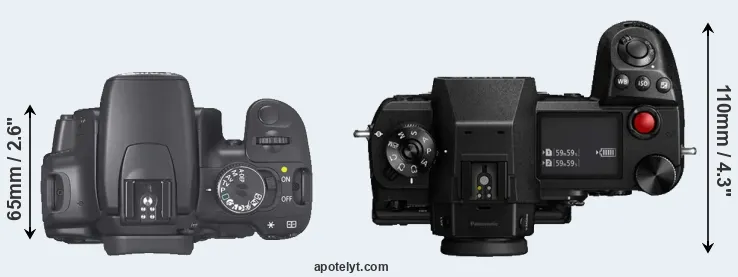 Compare XTi versus S1H top