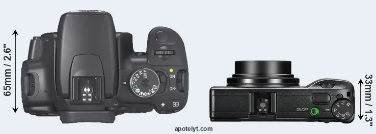 Compare XTi versus GR III top