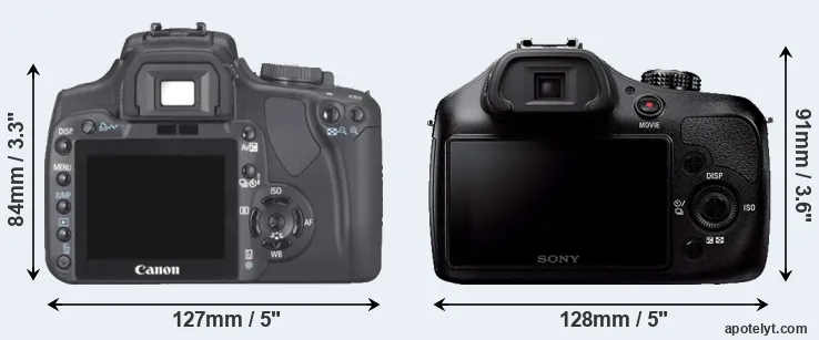 Comparison XTi or A3000 rear
