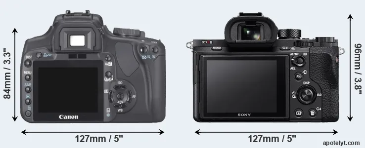 Comparison XTi or A7R II rear