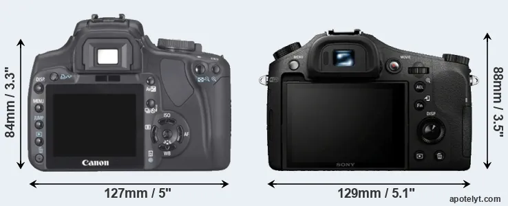 Comparison XTi or RX10 rear