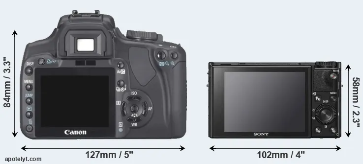 Comparison XTi or RX100 VI rear