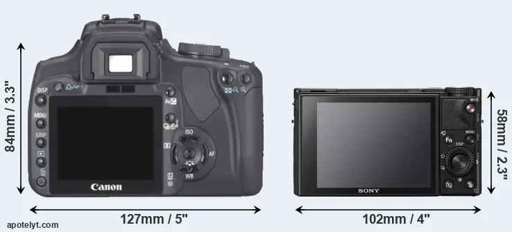Comparison XTi or RX100 VII rear