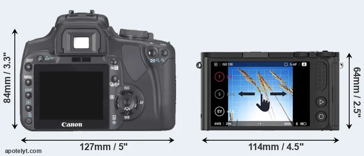 Comparison XTi or M1 rear