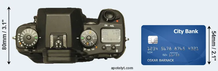 N Digital versus credit card top view