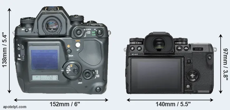 Comparison N Digital or X-H1 rear