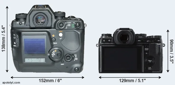 Comparison N Digital or X-T1 rear