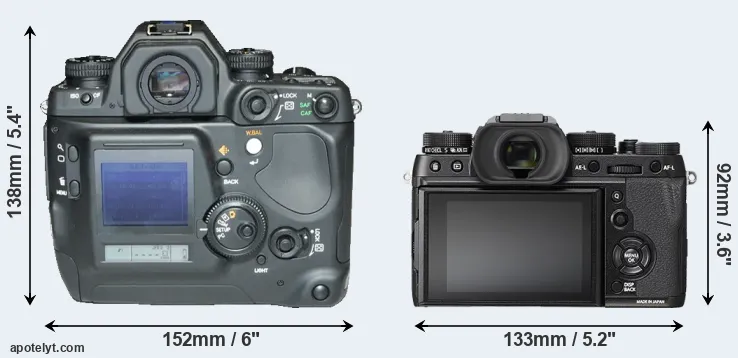 Comparison N Digital or X-T2 rear