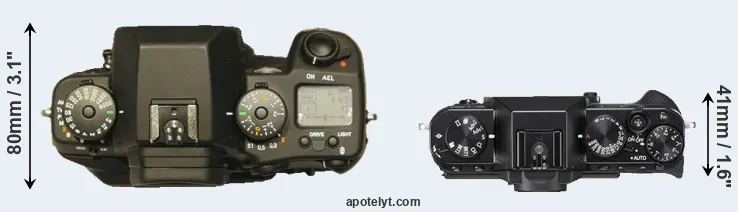 Compare N Digital versus X-T20 top