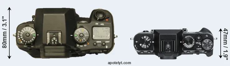 Compare N Digital versus X-T30 top