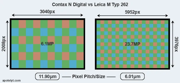 N Digital versus M Typ 262 MP