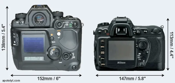 Comparison N Digital or D200 rear