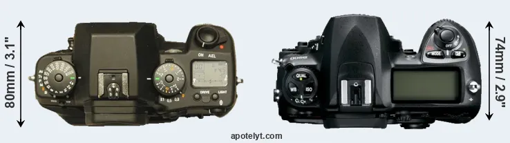 Compare N Digital versus D200 top