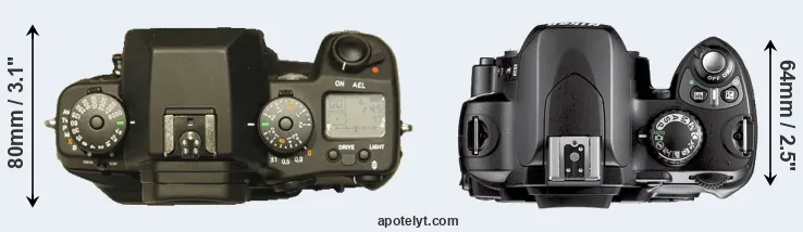Compare N Digital versus D40X top