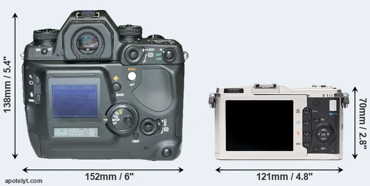 Comparison N Digital or E-P1 rear