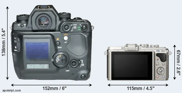 Comparison N Digital or E-PL8 rear