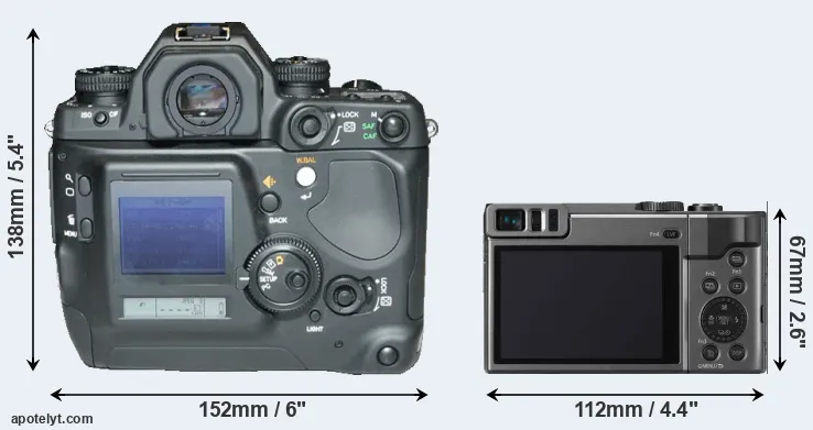 Comparison N Digital or ZS70 rear