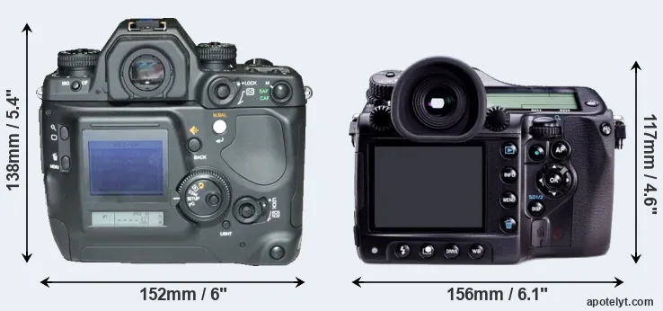 Comparison N Digital or 645D rear