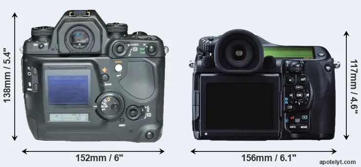 Comparison N Digital or 645Z rear