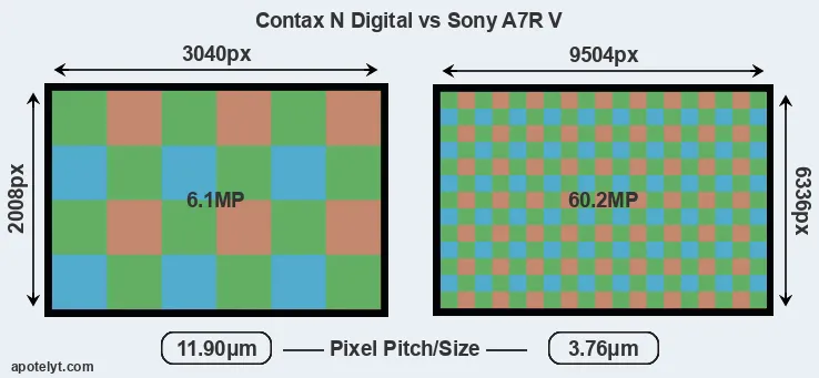 N Digital versus A7R V MP