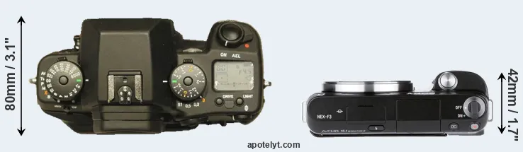 Compare N Digital versus NEX-F3 top