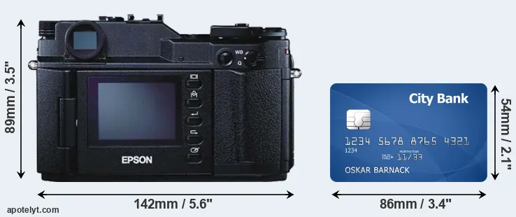 R-D1 and credit card rear side