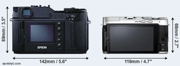Comparison R-D1 or X-A7 rear