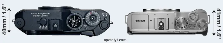 Compare R-D1 versus X-A7 top