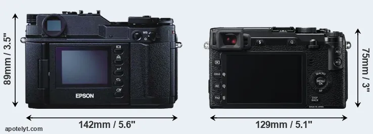 Comparison R-D1 or X-E2 rear