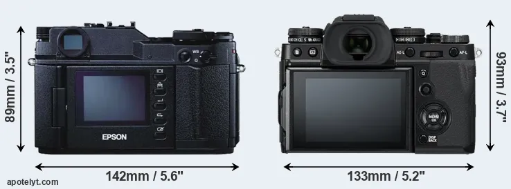 Comparison R-D1 or X-T3 rear
