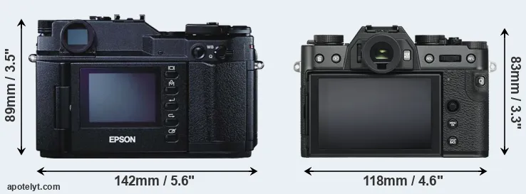 Comparison R-D1 or X-T30 rear