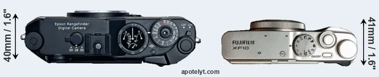 Compare R-D1 versus XF10 top