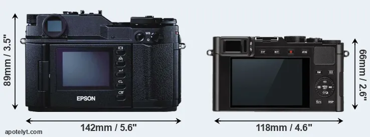 Comparison R-D1 or D-LUX Typ 109 rear