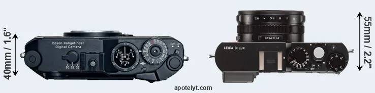 Compare R-D1 versus D-LUX Typ 109 top