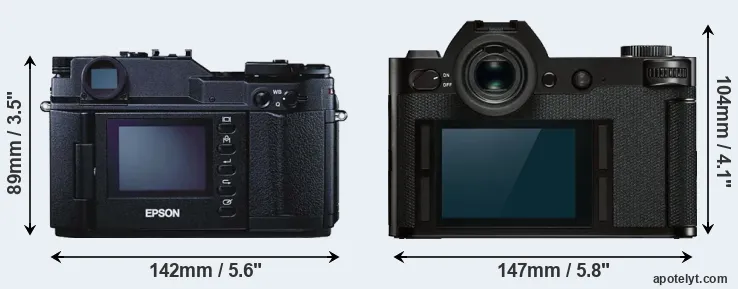 Comparison R-D1 or Leica SL rear
