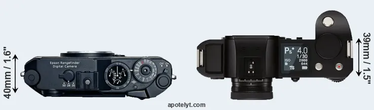 Compare R-D1 versus Leica SL top