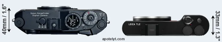 Compare R-D1 versus TL2 top